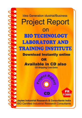 Bio Technology Laboratory and Training Institute eBook