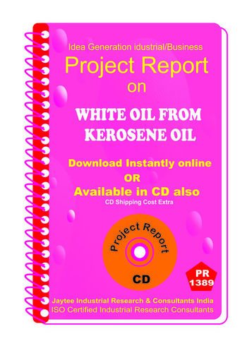 Lubes Greases Project Reports