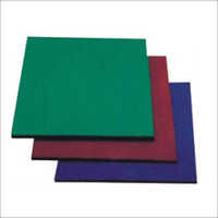 Rubber Floor Tile - Durable Synthetic Polymer, Various Sizes & Elegant Designs, Moisture Resistance & Long Lasting Shine