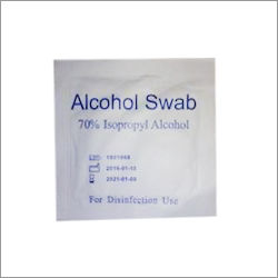 White Alcohol Swabs