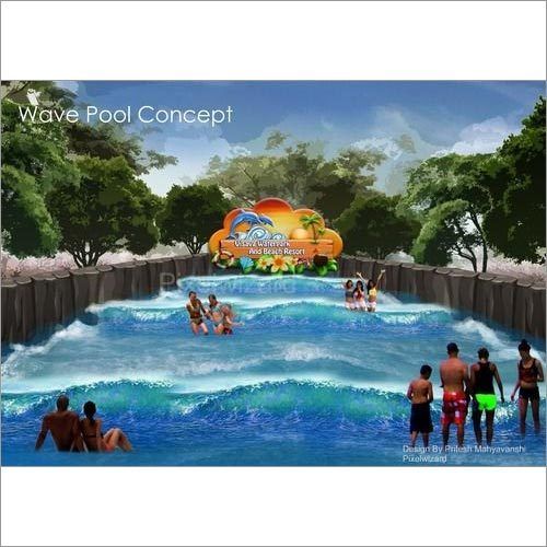 Theme Wave Water Pool