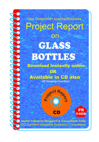 Glass Bottles manufacturing Project Report eBook
