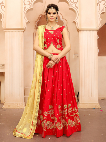 Red Elegant Bridal Lehenga