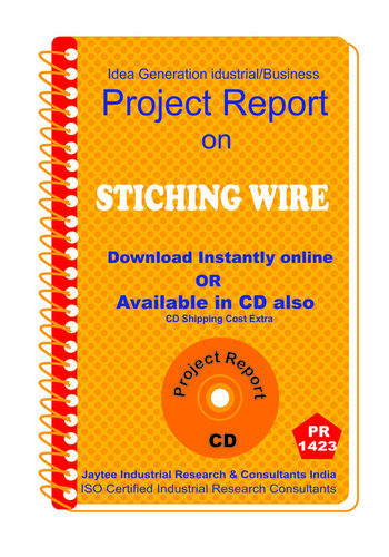 Packaging Indst. Project Reports