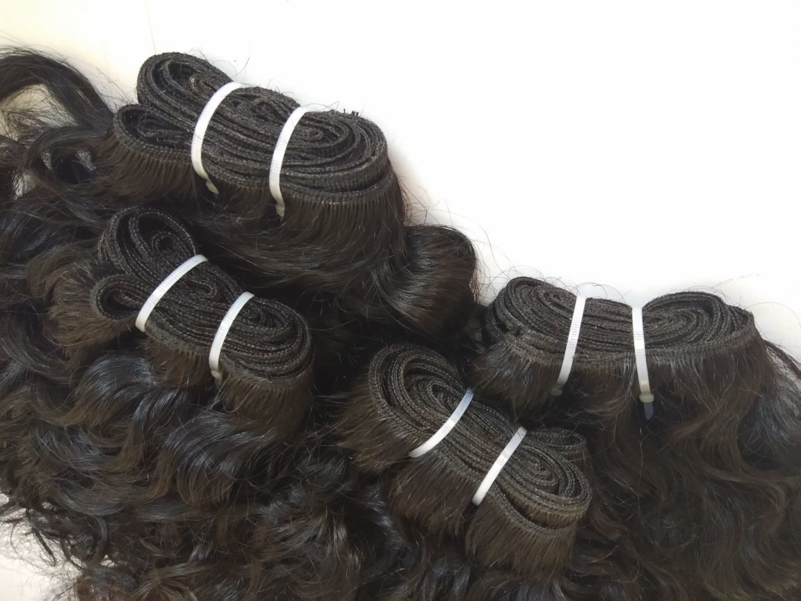 Remy Human  Hair Raw Virgin Curly Extension