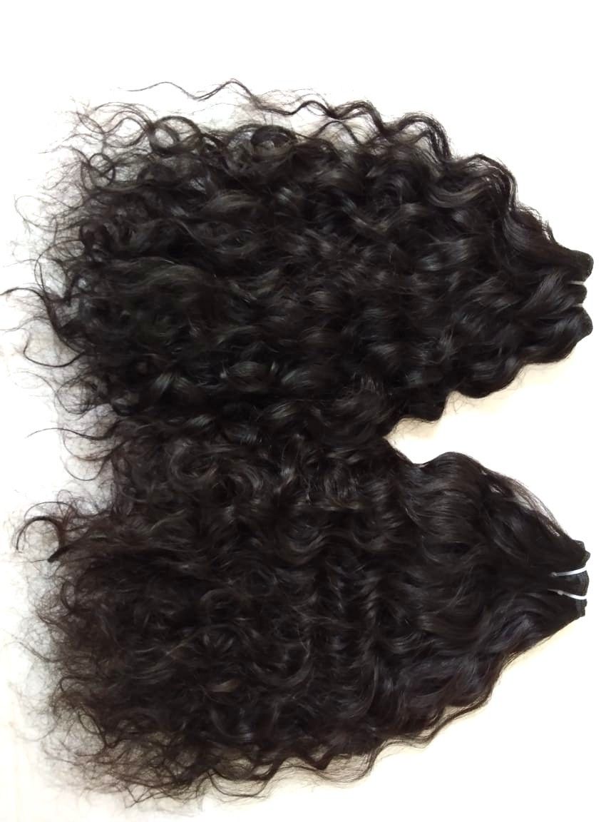 Remy Human  Hair Raw Virgin Curly Extension