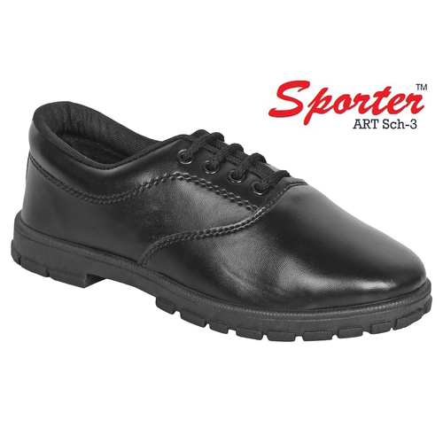 Sporter Children Black School Shoes
