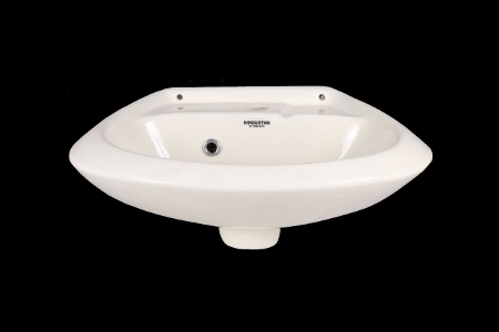 Classic Wash Basin - Ceramic, Round Shape, 20-25 kg Weight | Wall Mounted, Highly Durable Design for Modern Bathrooms