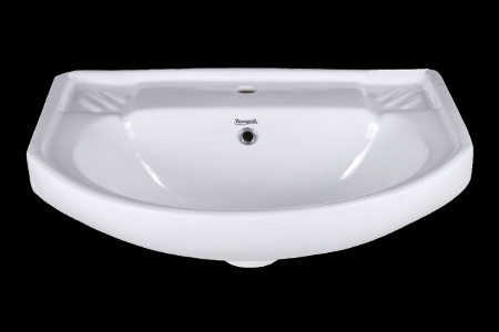 Regular Indian Wash Basin - Round Ceramic Wall Mounted | Highly Durable Weighs 20-25 Kilograms