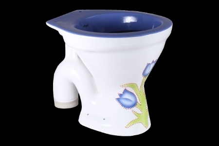 Ceramic Vitrosa Water Closet - Ceramic Material, Elongated Shape, Floor Mounted Installation | Perfect Finish, Appealing Look, Smooth Surface
