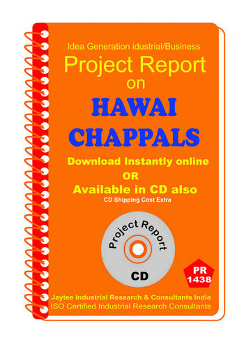 Hawai Chappals manufacturing Project Report eBook