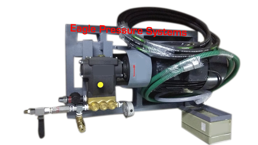 High Pressure Hydro Test Pump System 15 LPM , 250 bar