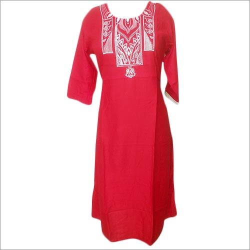 Red Casual Kurti Red Casual Kurti