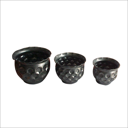 Rose Gold Galvanized Planter