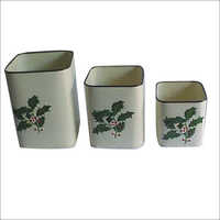 Rose Gold Garden Galvanized Planter