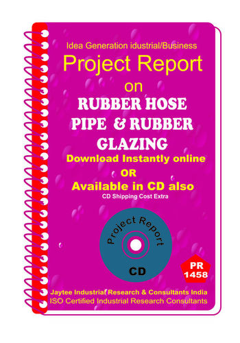 Rubber Hose Pipe and Rubber Glazing manufacturing eBook