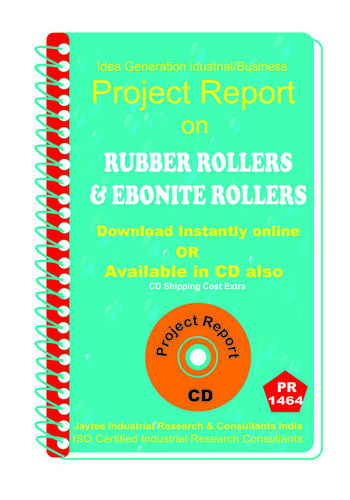 Rubber Rollers and Ebonite Rollers manufacturing eBook