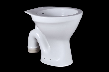 Round One Piece Water Closet - Ceramic, Elongated Shape, Floor Mounted | 20-25 lbs Weight, Highly Durable Toilet Seat