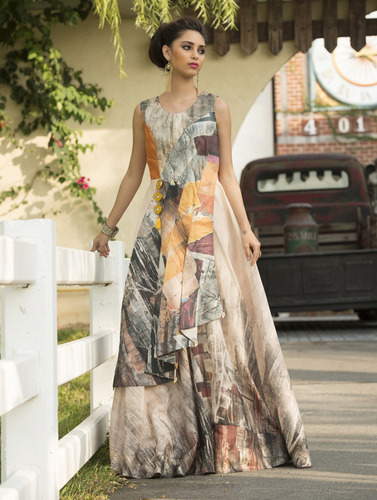 Multi Girls Gown