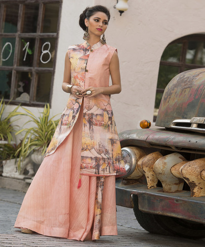 Cream & Multi Gown