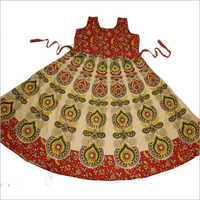 Ladies Rajasthani Print Long Dress