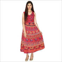 Ladies Jaipuri Print Maxi Dress