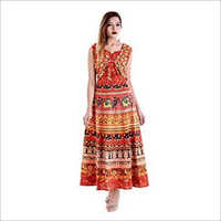 Printed Kurtis - 100% Pure Cotton, 50 Inch Length, Free Size (Up to 44 Inch) | Multi-Color, Anti-Wrinkle, No Fade, Washable, Short Sleeves, Printed Design