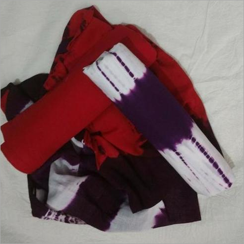 Shibori Print Cotton Suit with Cotton Dupatta