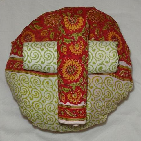 Hand Block Printed Cotton Suit with Cotton Dupatta