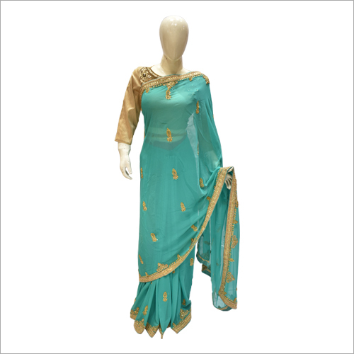 Green Ladies Stylish Saree