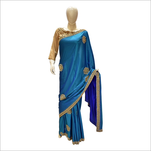 Blue Ladies Designer Saree