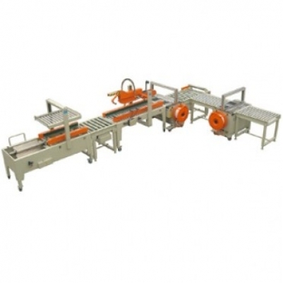 AUTOMATIC CARTON SEALING STRAPPING PACKAGING MACHINE