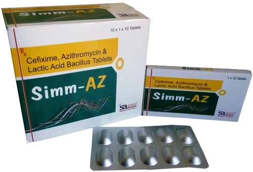 Cefixime Azithromycin Lactic Acid Bacillus Tablets General Drugs