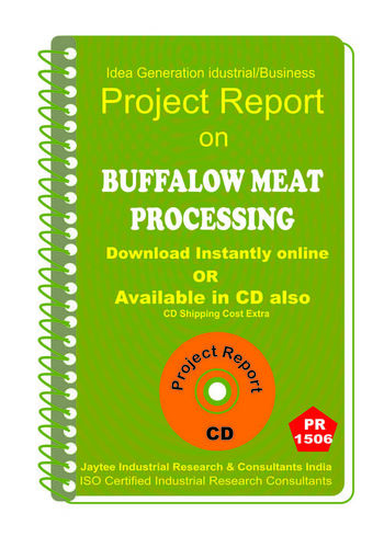 Buffalow Meat Processing Project Report eBook