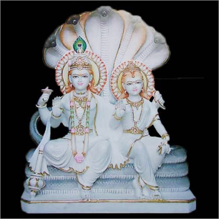 Marble Laxmi Narayan Statue