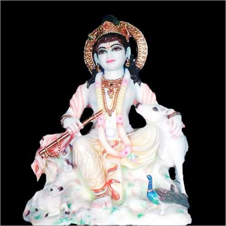 Marble Lord Krishna Statue