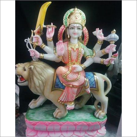 Marble Shero Wali Mata Statue