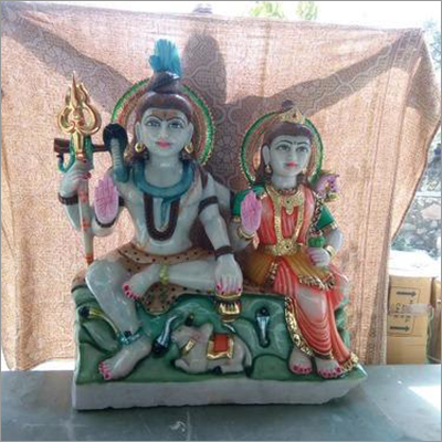 Marble Lord Shiva Parvati Statue