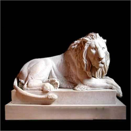 Marble Lion Statue