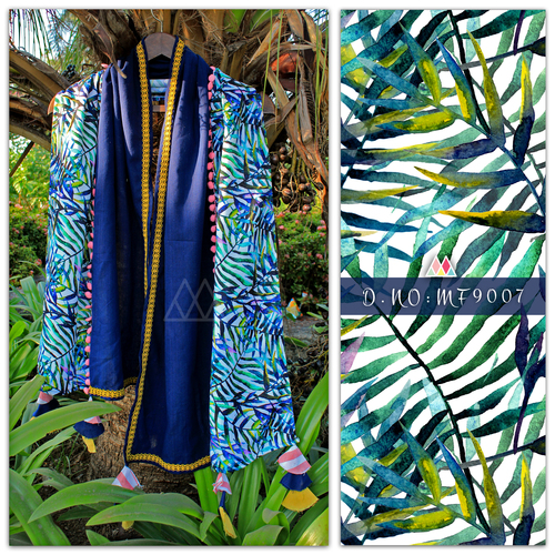 Blue Georgette Dupatta