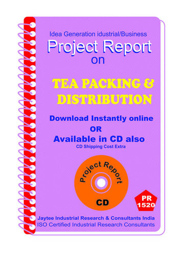 Tea Industry Project Reports