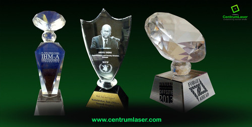3D Crystal Awards Trophies