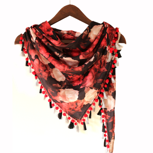 Multi Color Scarf Necklace