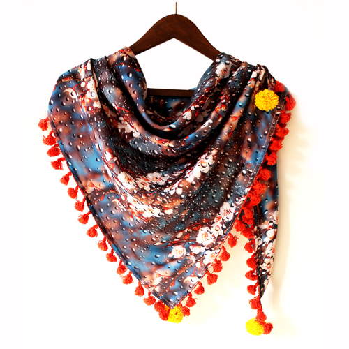 Multi Color Sequin Scarf