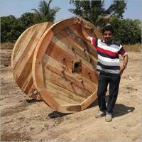 Large Wooden Cable Drum
