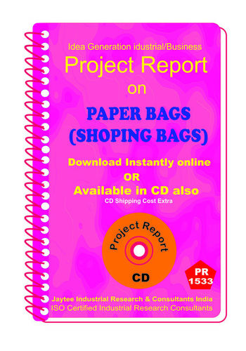 Paper Bags (Shoping Bags) manufacturing eBook