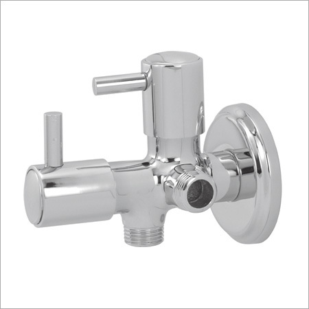 Brass 2 In 1 Angle Cock With Flange