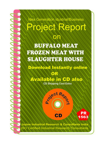 Buffalo Meat Frozen Meat With manufacturing eBook