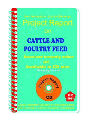 Cattle and Poultry Feed manufacturing eBook
