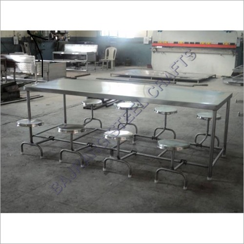 8 Seater SS Dining Table Set